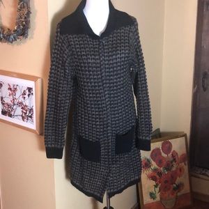 BERRETTI sz LARGE Mohair Wool cardi TUNIC $228 new